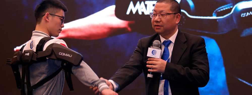 Comau officially launches in China MATE, a wearable Exoskeleton fit for workers
